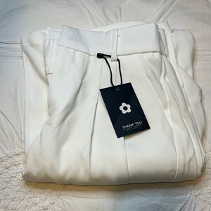 Daisy Grace Women’s White Wide Leg Trousers